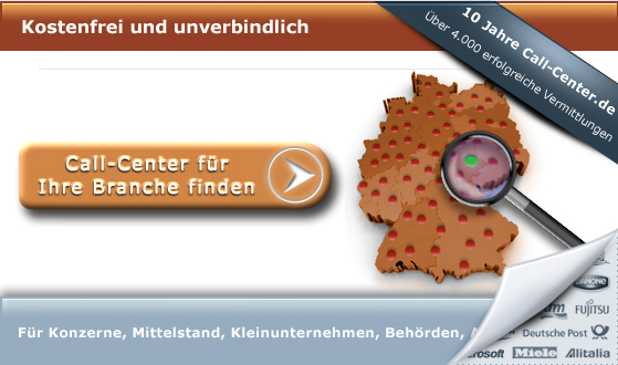 Callcenter für Branche finden