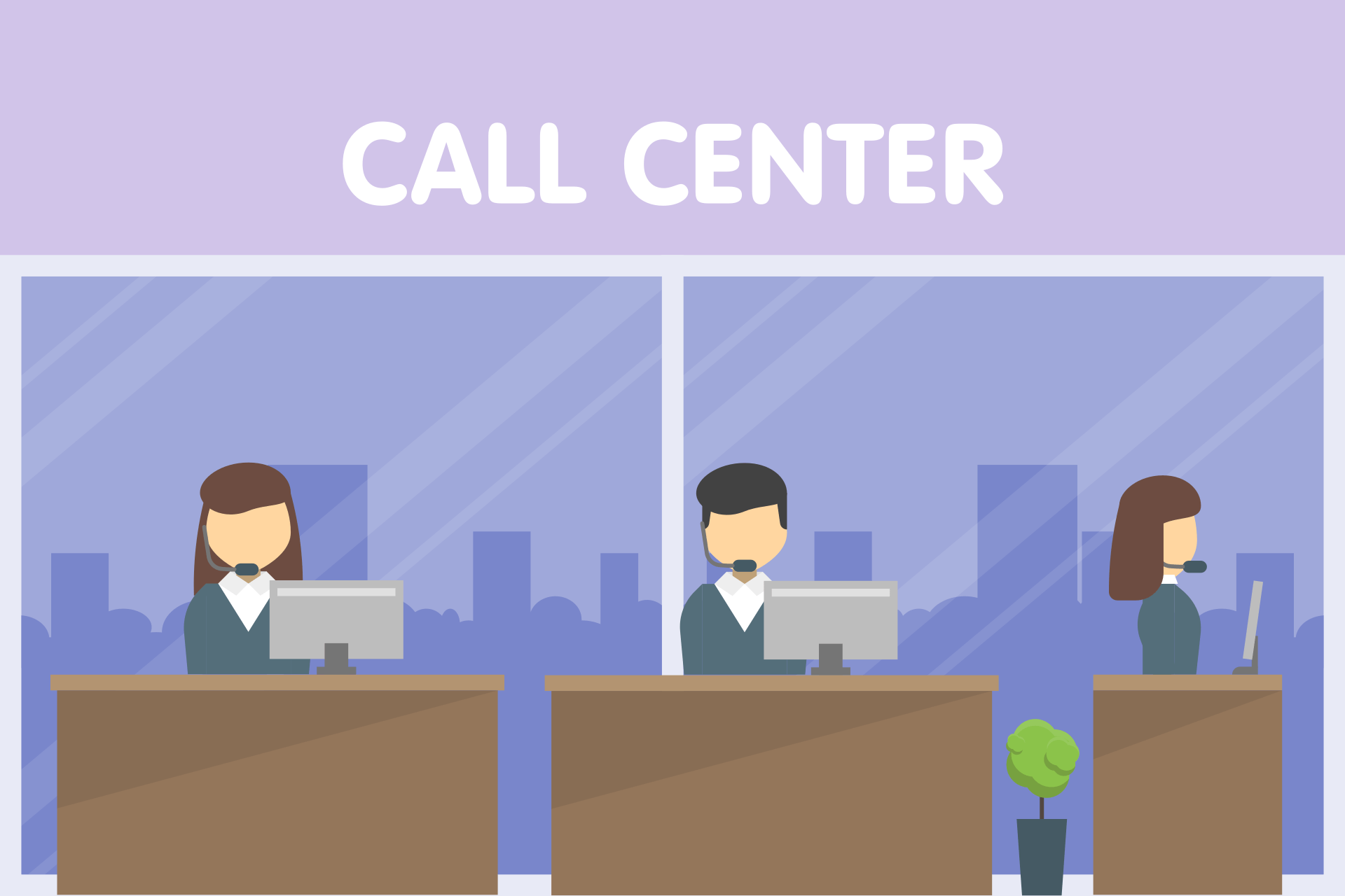 Call-Center Illustration